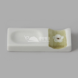 수저받침(대)(화이트고백자,K014)10개묶음판매
