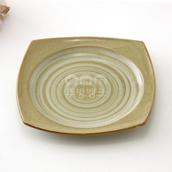 날개사각접시 (연갈빛 상감)/(1BOX)