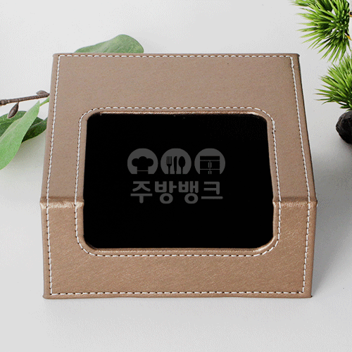가죽휴지함(브라운)