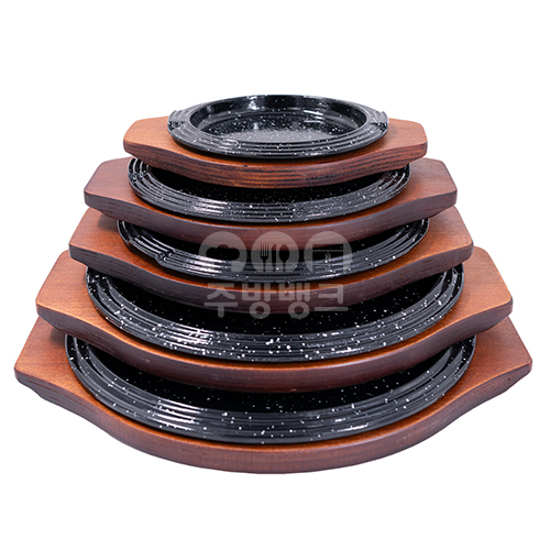 원형 스테이크 철판세트