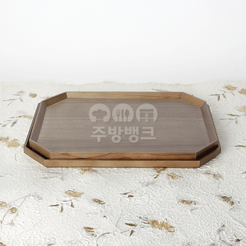 앤틱 팔각직쟁반