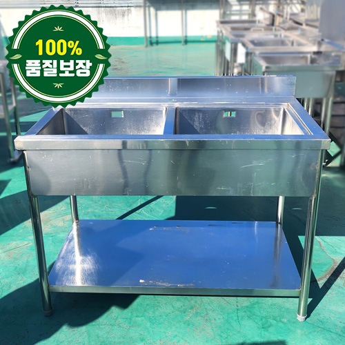 중고 2조 세척기 싱크대 1200 (좌걸림)