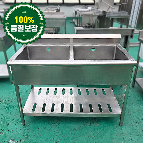 중고 2조 싱크대 1200 (하부타공)