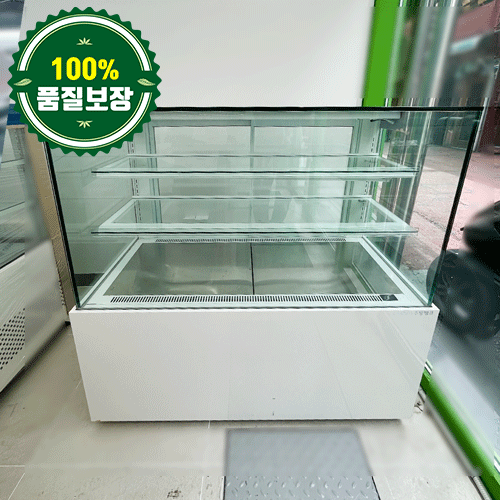 중고/진열품 직각 제과 쇼케이스 1200 (화이트/뒷문)